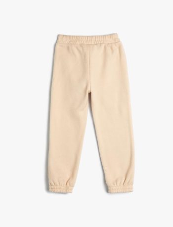 Girls' Baby Basic Jogger Sweatpants with Elastic Waistband
