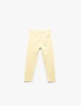Cotton Label Detail Basic Leggings for Baby Girls