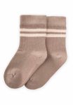 Raw Striped Socks for Ages 3-8 in Mink