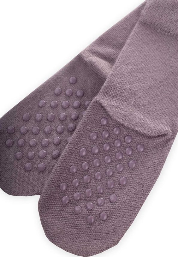 Grey Bamboo Children's Socks with ABS Sole