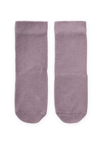 Grey Bamboo Children's Socks with ABS Sole