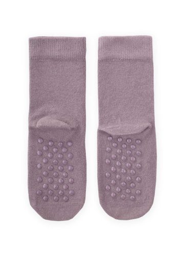 Grey Bamboo Children's Socks with ABS Sole