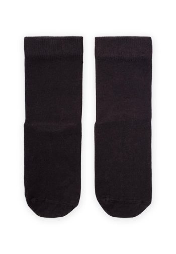 Black Bamboo Children's Socks with ABS Sole