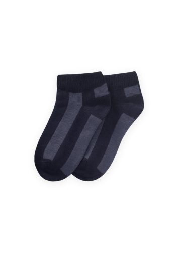 Thick Striped Kids' Socks 5-12 Years Navy-Indigo