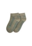 Thick Striped Children's Slipper Socks 5-12 Years Sage - Olive Green