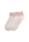 Polka Dot Kids' Ankle Socks 5-12 Years Blush