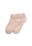 Striped Children's Slippers for Ages 5-12 in Powder Pink