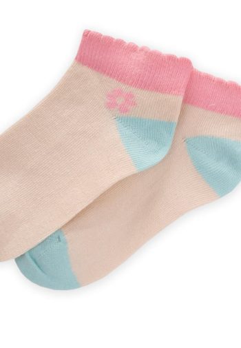 Colorful Children's Ankle Socks 5-12 Years Blue Pink