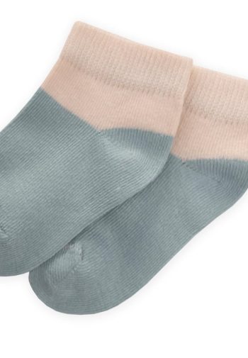 Two-Tone Baby Booties Socks 0-4 Years Mint Green