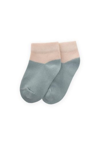 Two-Tone Baby Booties Socks 0-4 Years Mint Green