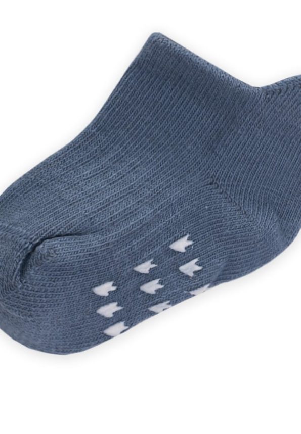 ABS Printed Baby Booties Socks 0-4 Years Indigo Blue
