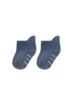 ABS Printed Baby Booties Socks 0-4 Years Indigo Blue