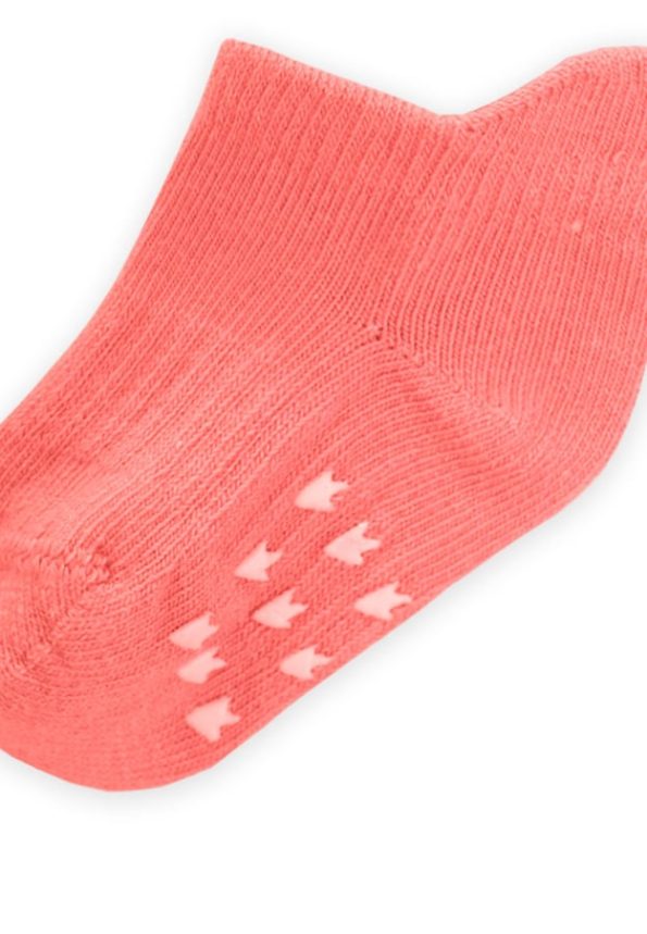 ABS Printed Baby Booties Socks 0-4 Years Peach