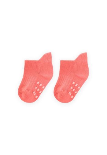 ABS Printed Baby Booties Socks 0-4 Years Peach