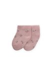 Floral Pattern Baby Booties Socks 0-4 Years Pink
