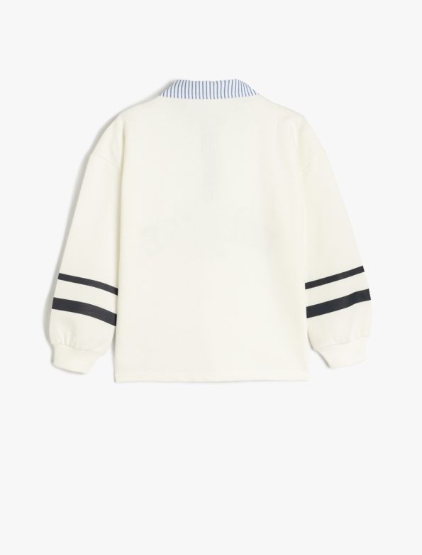 Girl Polo Neck Sweatshirt