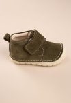 Baby First Steps Shoes in Olive Green