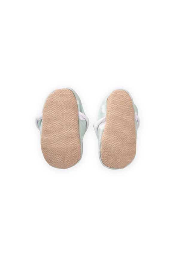 Elastic Back Baby Booties 16-23 Months Mint Green