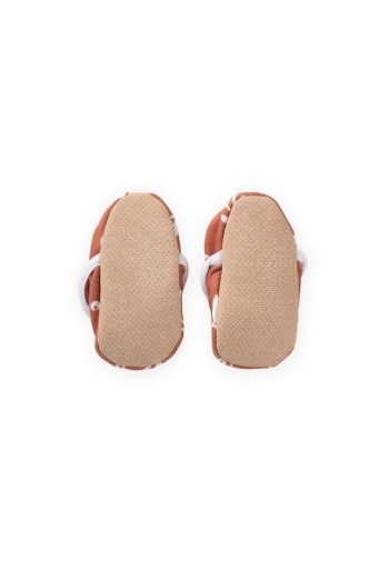 Elastic Back Baby Booties 16-23 Months Brown