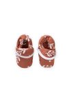 Elastic Back Baby Booties 16-23 Months Brown