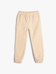 Girls' Baby Basic Jogger Sweatpants with Elastic Waistband