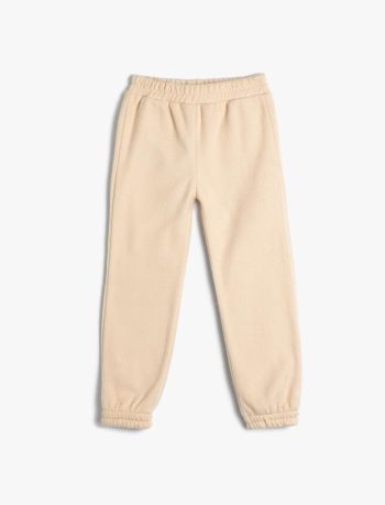 Girls' Baby Basic Jogger Sweatpants with Elastic Waistband