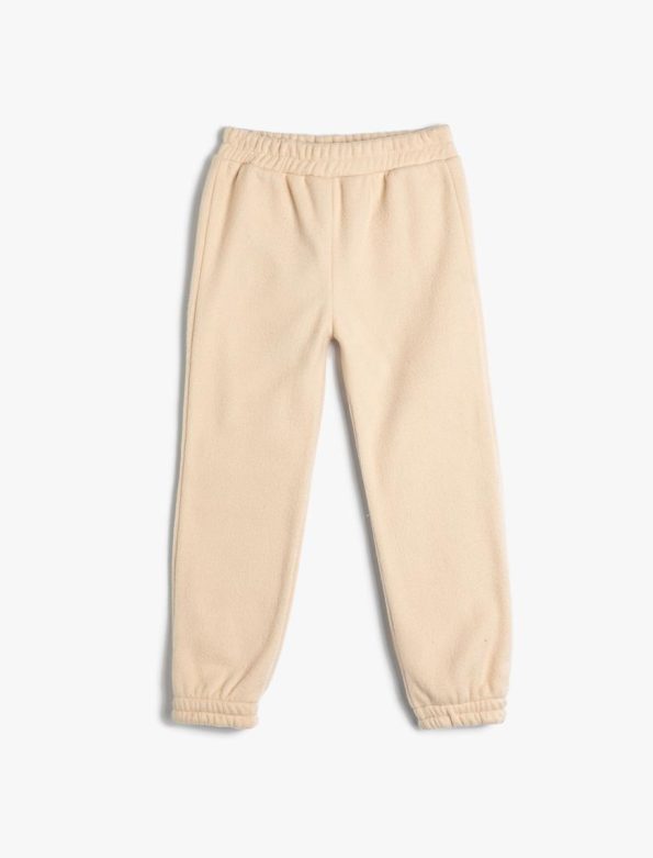 Girls' Baby Basic Jogger Sweatpants with Elastic Waistband