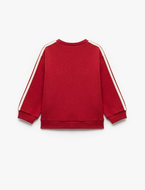 Girls' Long Sleeve Fleece Lined Embroidered Sweatshirt