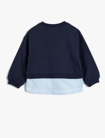 Girls' Baby City Print Long Sleeve Crew Neck Sweatshirt