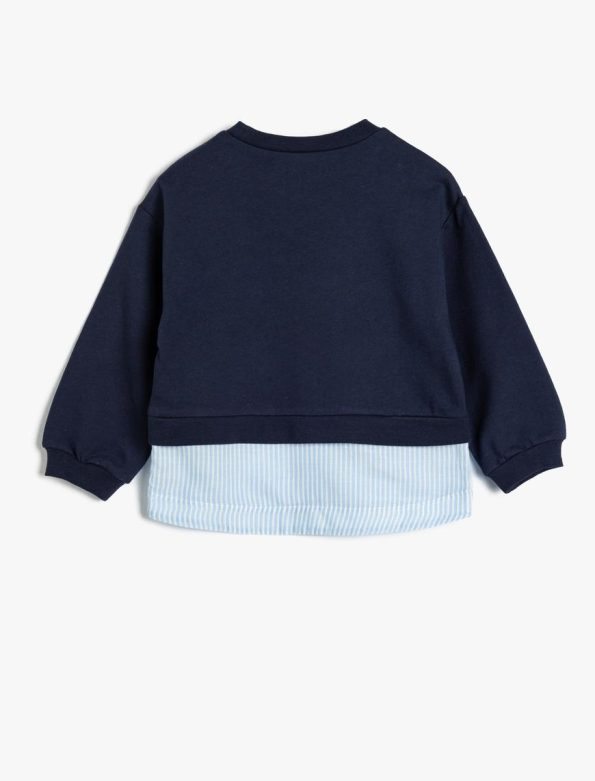 Girls' Baby City Print Long Sleeve Crew Neck Sweatshirt