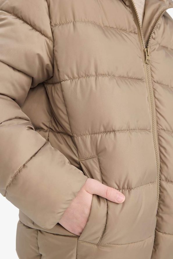 Boys' Waterproof Hooded Zippered Puffer Jacket