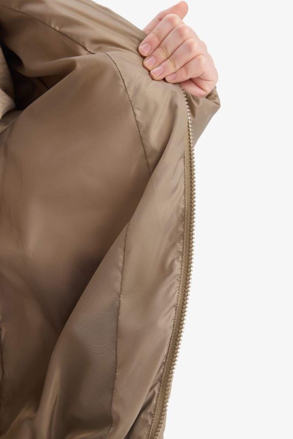 Boys' Waterproof Hooded Zippered Puffer Jacket