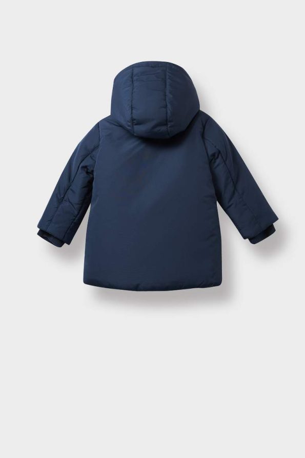 Boys' Waterproof Hooded Plush Lined Jacket