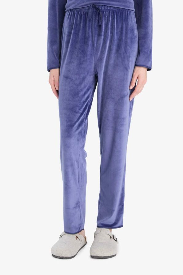 Regular Fit Long Sleeve Velour Pajama Set