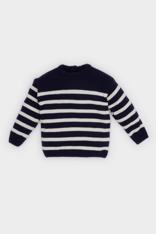 Boys' Striped Crew Neck Sweater