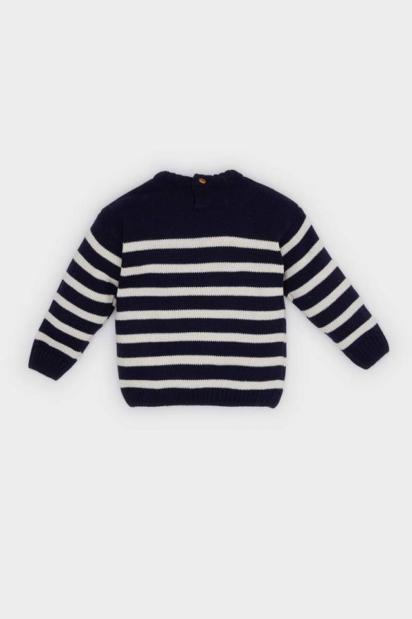 Boys' Striped Crew Neck Sweater