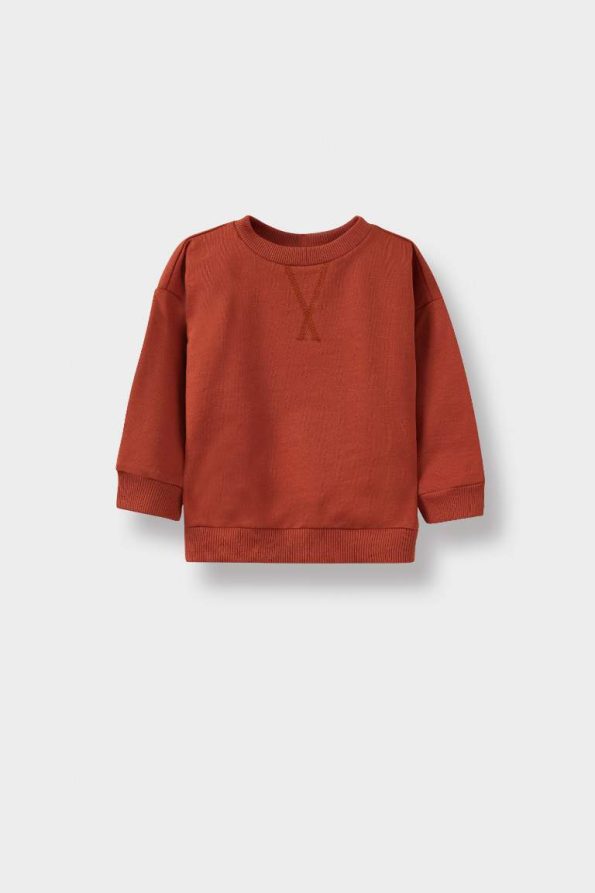 Boys' Basic Crew Neck Sweatshirt