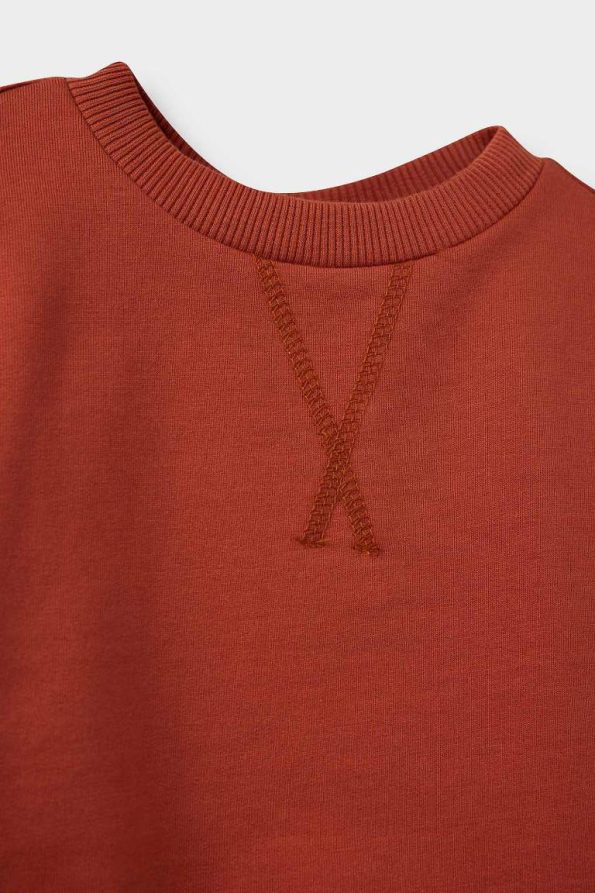 Boys' Basic Crew Neck Sweatshirt