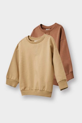 Boys' Soft-Fleece Crew Neck Basic Sweatshirt Set