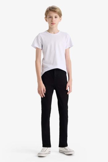 Boys' Slim Fit Straight Leg School Jeans