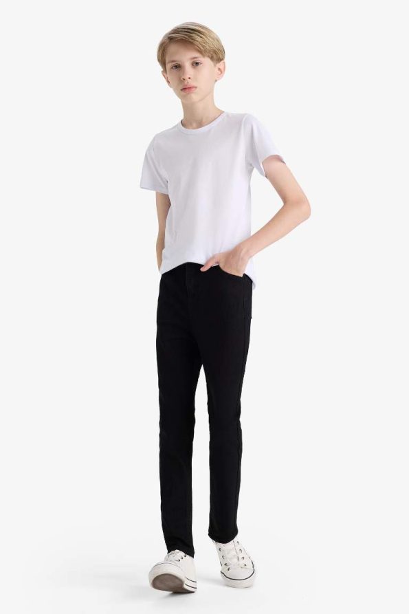 Boys' Slim Fit Straight Leg School Jeans