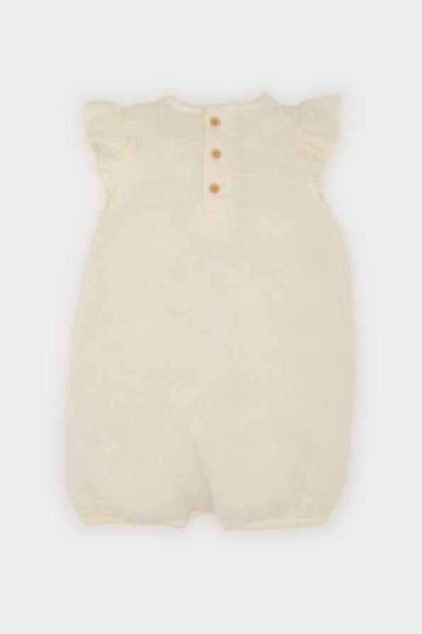 Newborn Baby Girl Muslin Romper