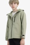 Boys' Waterproof Hooded Fleece-Lined Rain Jacket