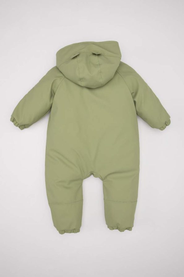 Boys' Waterproof Hooded Zip-Up Snowsuit