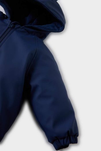 Boys' Waterproof Hooded Zip-Up Snowsuit