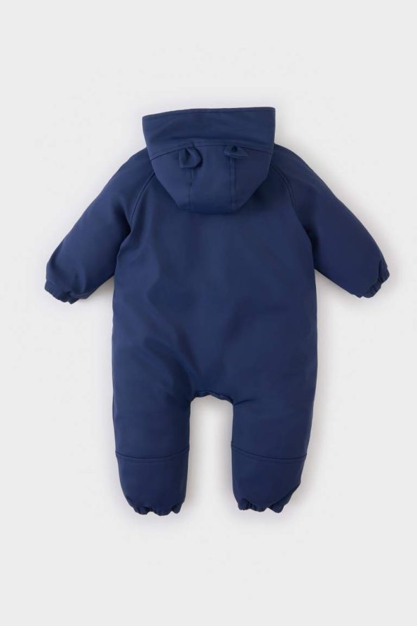 Boys' Waterproof Hooded Zip-Up Snowsuit