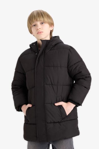 Boys' Water-Resistant Hooded Zip-Up Parka