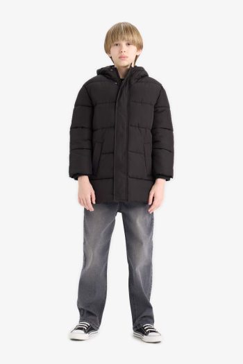 Boys' Water-Resistant Hooded Zip-Up Parka