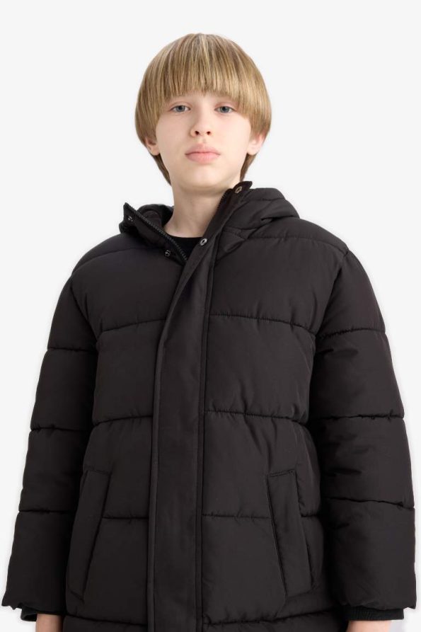 Boys' Water-Resistant Hooded Zip-Up Parka