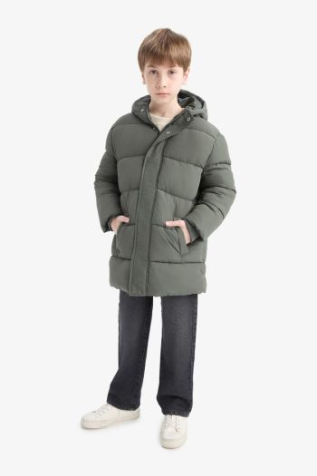 Boys' Water-Resistant Hooded Zip-Up Parka